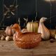 Plat barbotine canard vintage