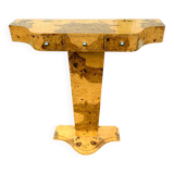 Magnificent Art Deco Elm Burl Console