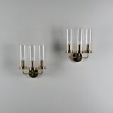 Hans-Agne Jakobsson Wall Lamps “Sonata” Model V 169/3 Markaryd, Sweden, 1960s