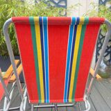 Pair of vintage folding camping chairs