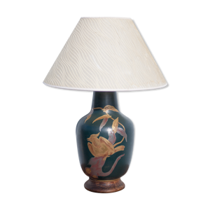 Lampe céramique MC Limoges créations, lampe à poser, lampe de salon, pied céramique, lampe abat-jour