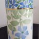 Pair of vases earthenware Keller Guérin Lunéville Periwinkle model