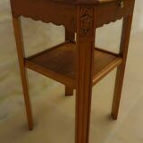 Small art deco style piece of furniture with one drawer and one shelf