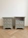 Pair of revamped clay green bedside tables