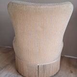 Velvet toad armchair