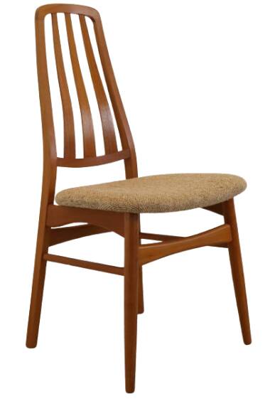 Set van 4 teak deense Vamdrup eetkamerstoelen 'Rudbol'