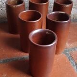 Petits verres en grès vintage