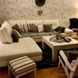 Full grain leather corner sofa