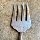 Silver plated metal serving fork
