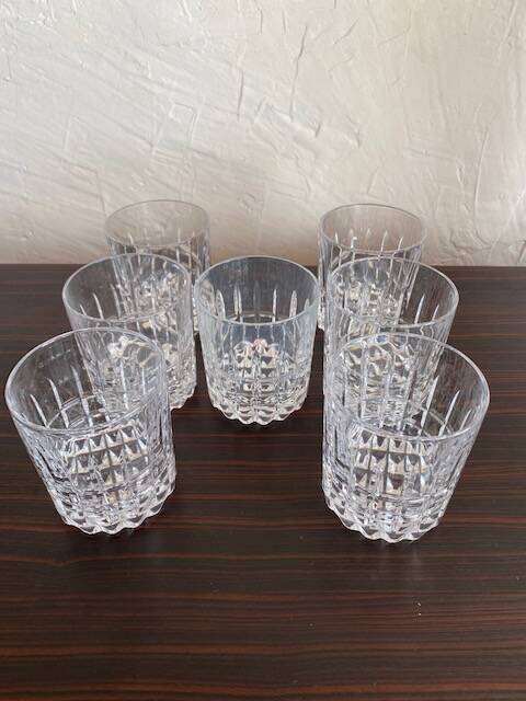 Vintage 70's Crystal Whiskey Glasses