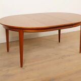Vintage round dining table XXL | Omann Jun No. 55 | Teak | Extendable