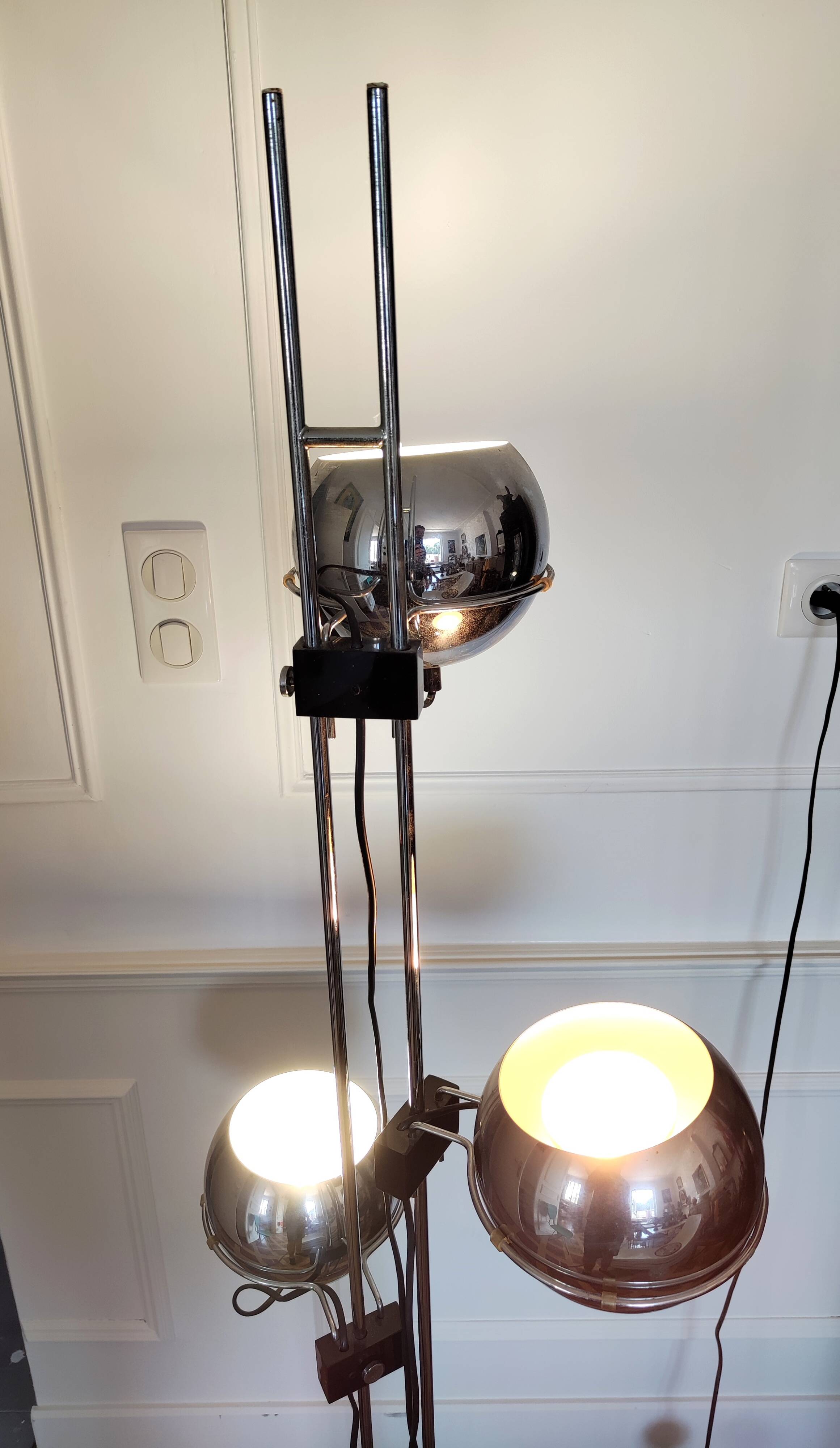 Vintage "Eye Ball" Floor Lamp By Goffredo Reggiani Circa1970