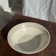 Set of a salad bowl and a vintage brown circular dish D28.