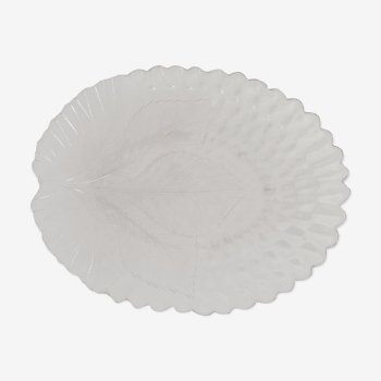 Large hollow dish in arcopal rosé glass Arcoroc