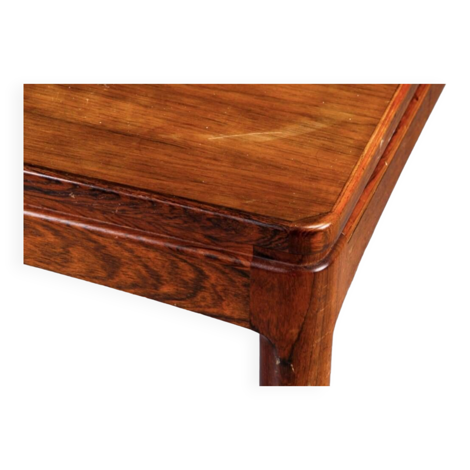 Table basse danoise vintage en palissandre par Ole Wanscher, 1970