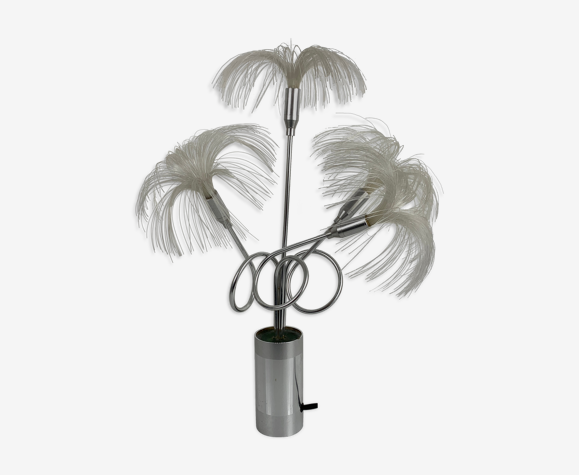 Lampe fibre optique palmier vintage