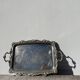 Silver metal rectangular butler tray