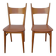 Paire de chaises en hêtre des années 50