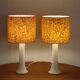 Pair of glass lamps by Luxus, Sweden 1970