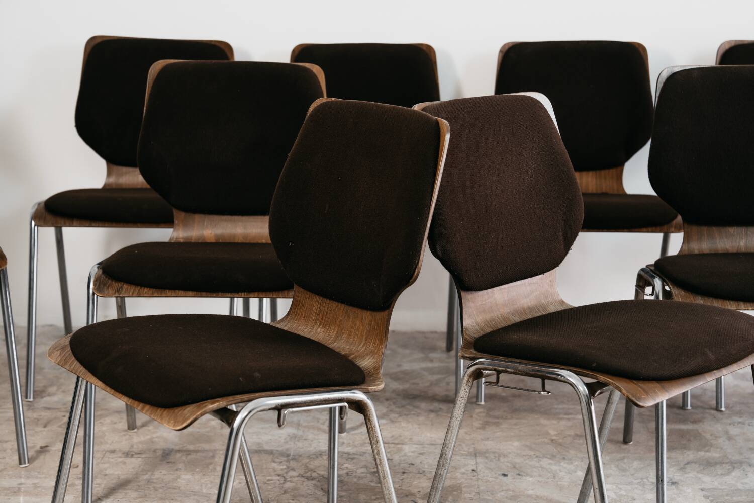 Carlo Ratti Set Da Ufficio 12 Sedie Design Modernariato Anni ‘70