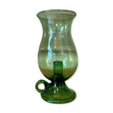 Green blown glass photophore