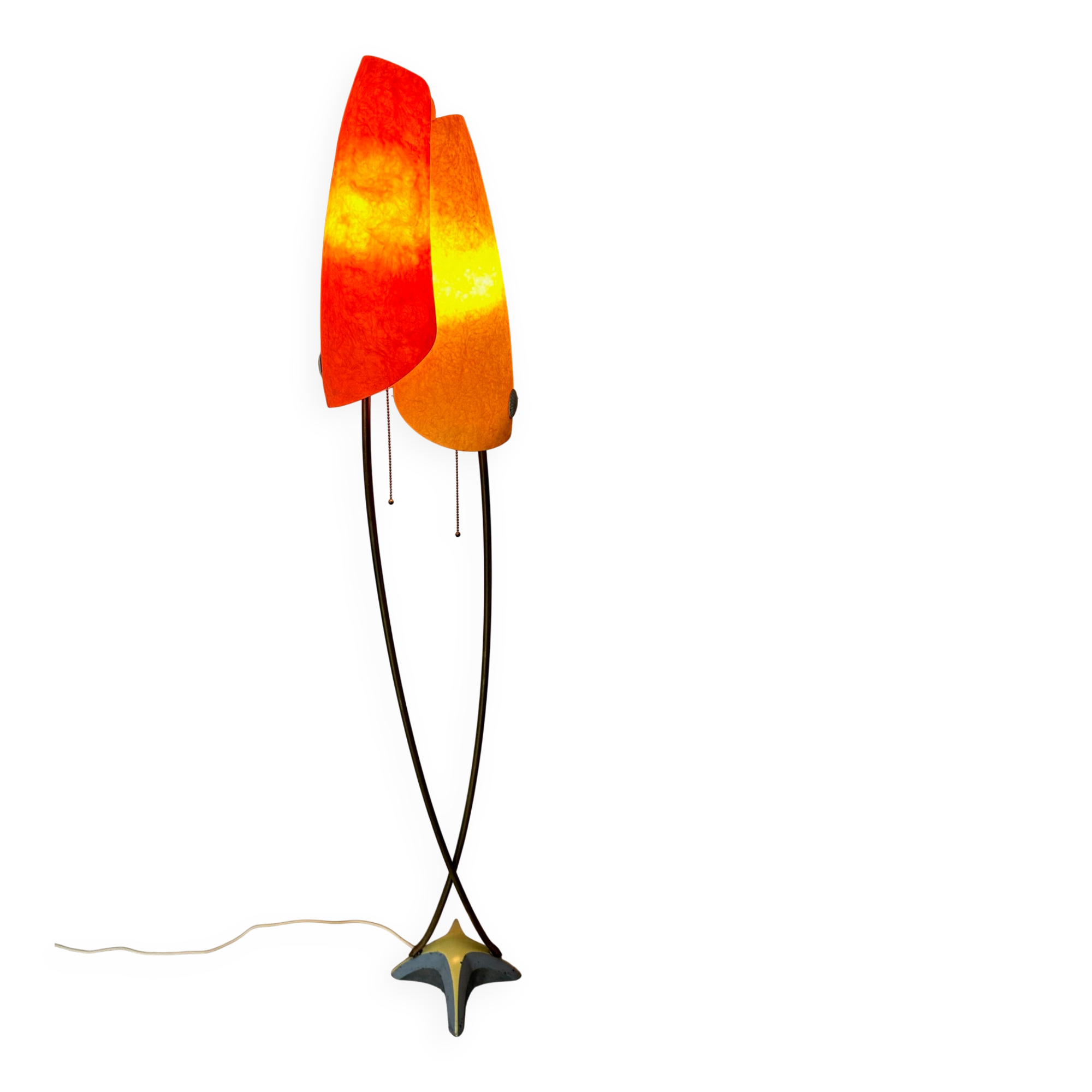 Vintage fiberglass floor lamp – Carl Auböck