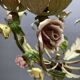 Tole Ceramic Flower Italian Chandelier 1960’s 