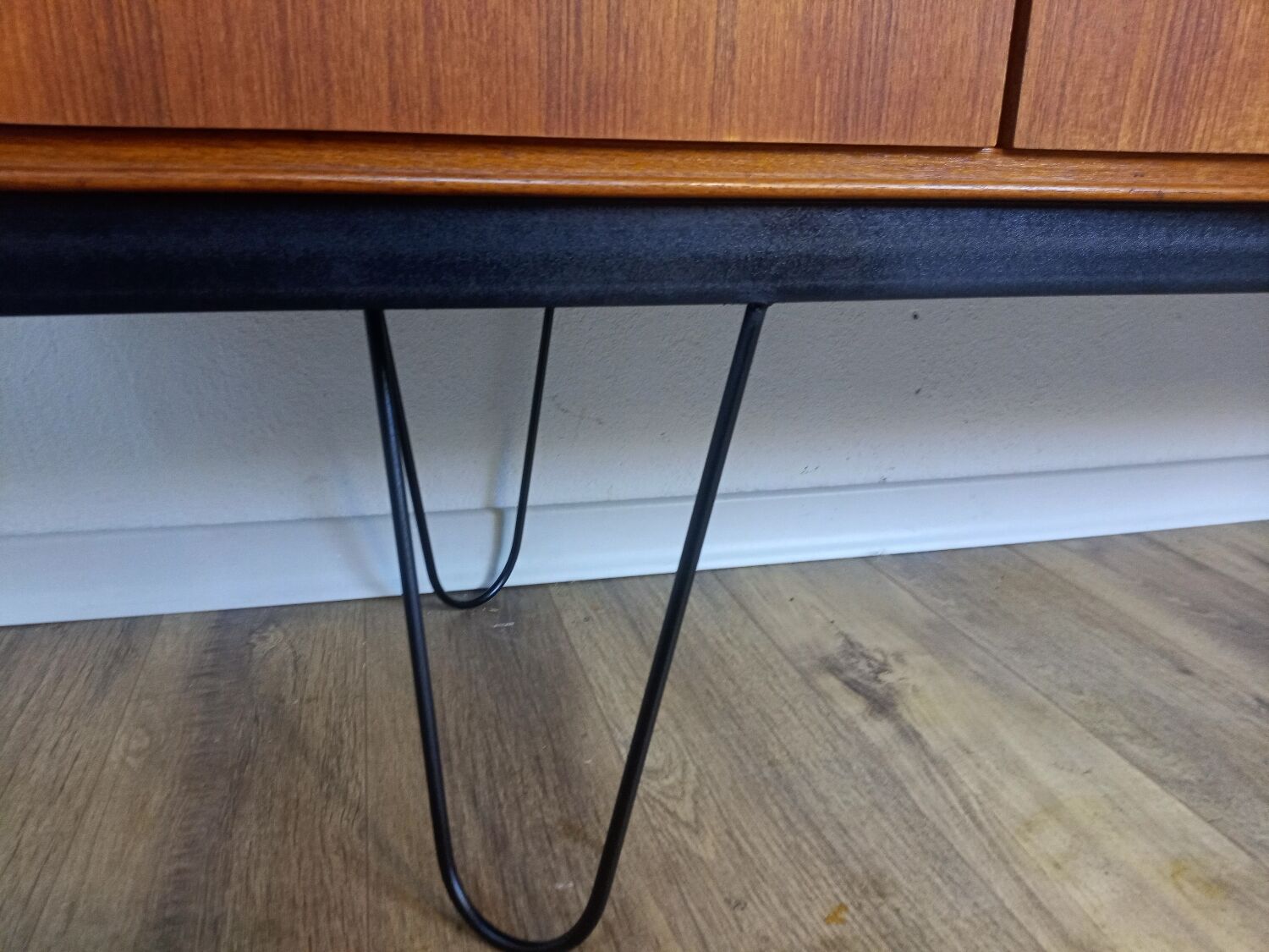 Scandinavian sideboard Fristho teak and metal