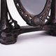 Art Nouveau table mirror with ornamental metal frame, early 20th century