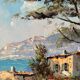 Villa by the seaside in Ramatuelle, oil on canvas signed Picard 1926.
