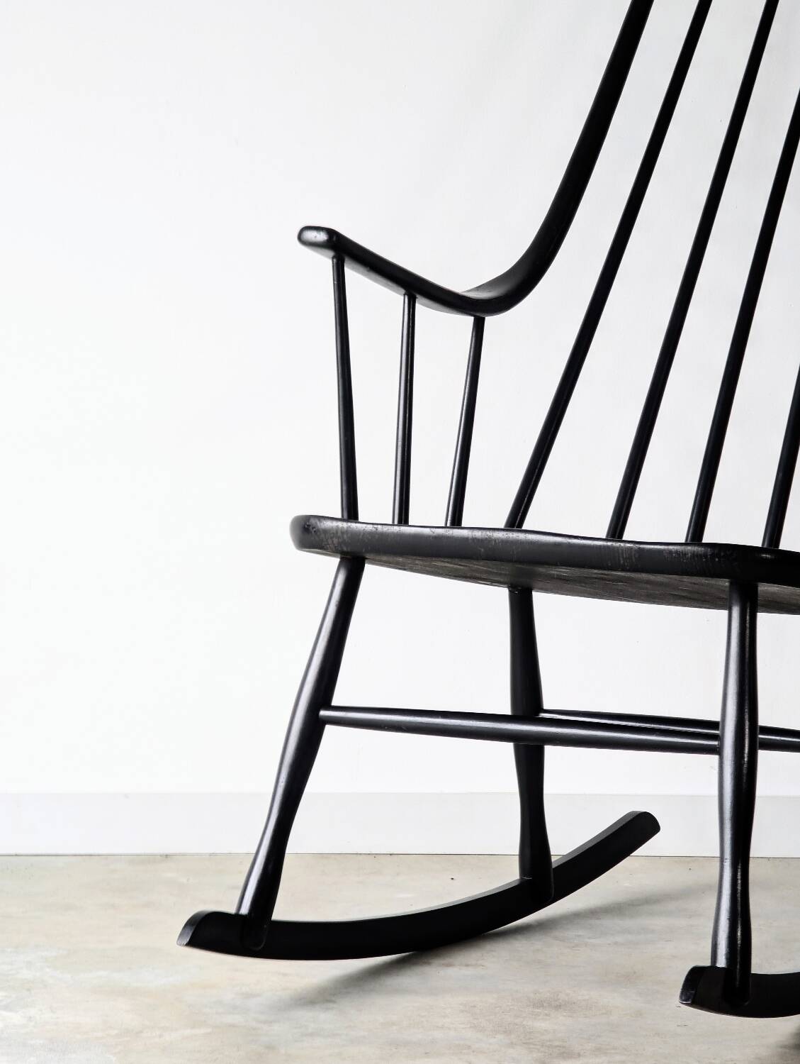 Vintage rocking chair Grandessa, Lena Larsson edition Nesto, 1960.