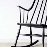 Vintage rocking chair Grandessa, Lena Larsson edition Nesto, 1960.