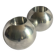 2 vintage aluminum spherical candle holders model Nässjö