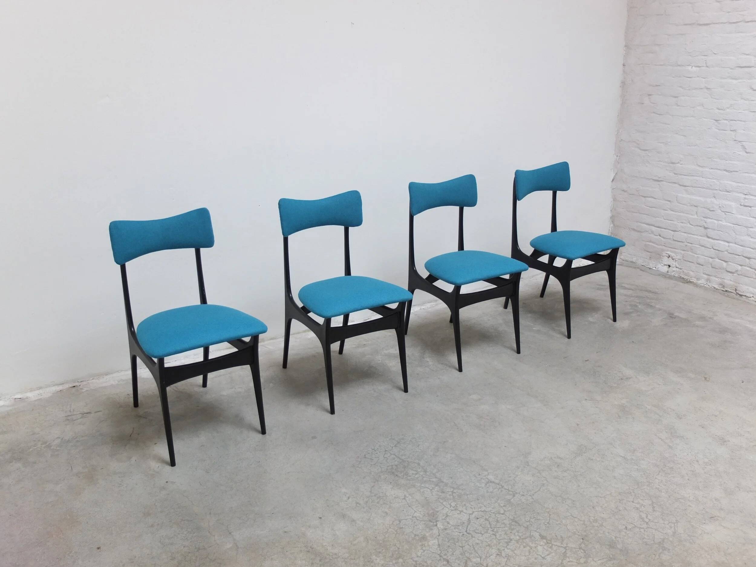 Set of 4 'S3' dining chairs by Alfred Hendrickx for Belform, 1950s