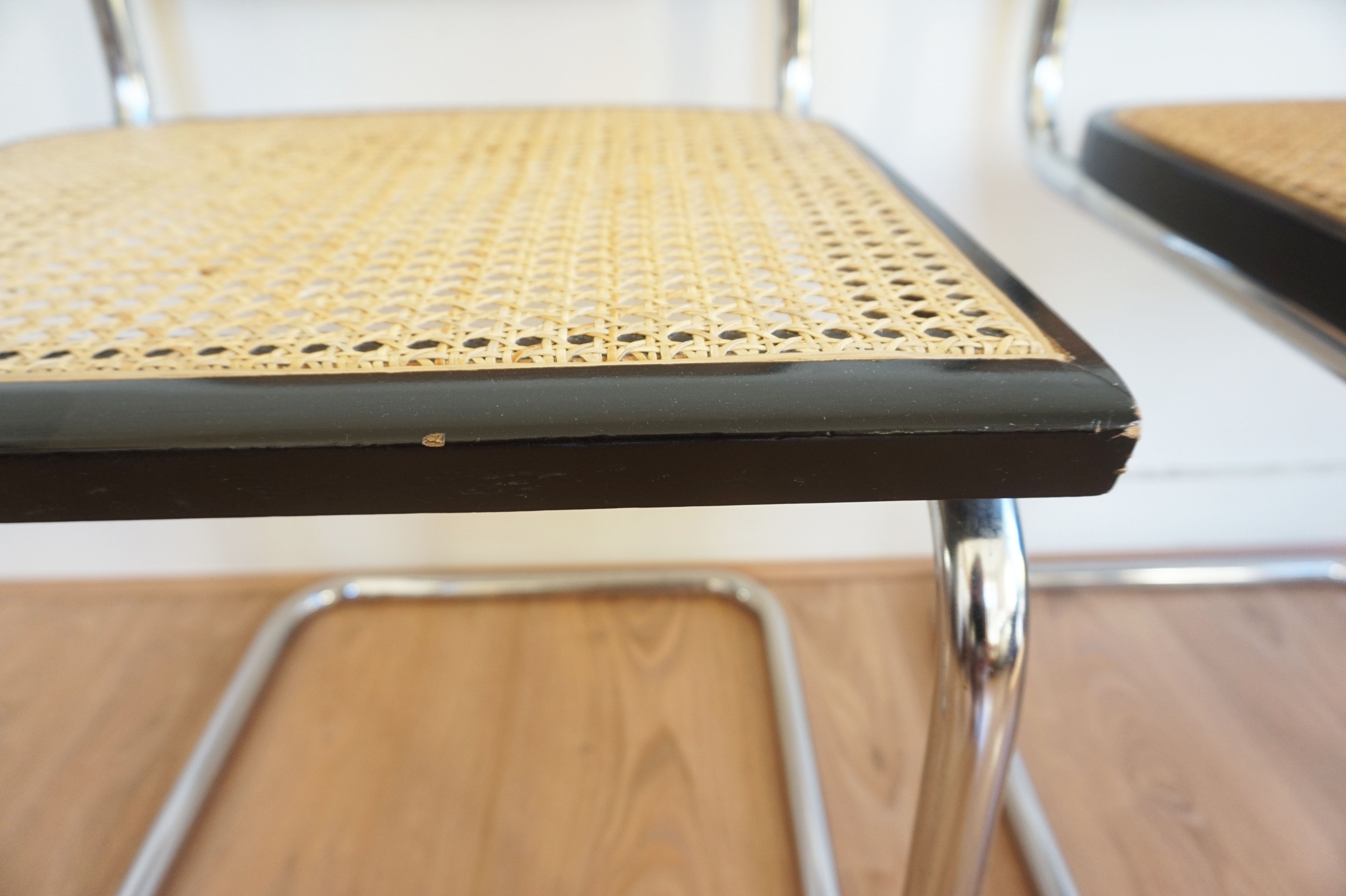 Pair of chairs by Marcel Breuer model B32