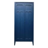 1940s Parisian blue paneled wardrobe