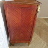 Louis XVI chest of drawers - Bronze - Butterfly wood veneer marquetry - 1930