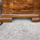 Paire de tables de chevet Art Déco marron en bois, Hongrie 1930s - set de 2