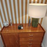 Scandinavian asymmetrical chest of drawers
