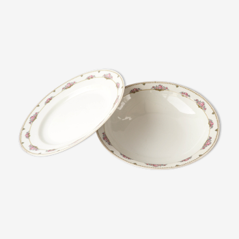 Duo de plats porcelaine de Limoges