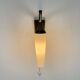 Wall light in teak and opaline glass, 1960s