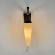 Applique en teck et opaline, 1960