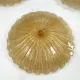 Set of three Large Italian Murano Glass Ceiling Lamps by Murano Due. Italy