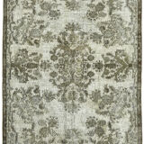 Hand-knotted vintage oriental, grey rug, 1980s, 167x254 cm