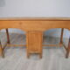Office with double oak desks