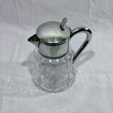 Crystal and silver-plated jug