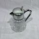 Crystal and silver-plated jug