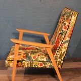 Paire de fauteuils scandinaves "frida kahlo" 1960
