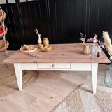 White farmhouse coffee table