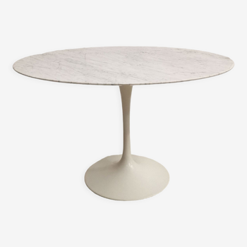 Table de repas ronde marbre, Eero Saarinen, Knoll International